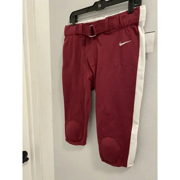 Nike Vapor Untouchable Football Pants Mens Size Large  Maroon Knee Pads MSRP $85 - Picture 5 of 9